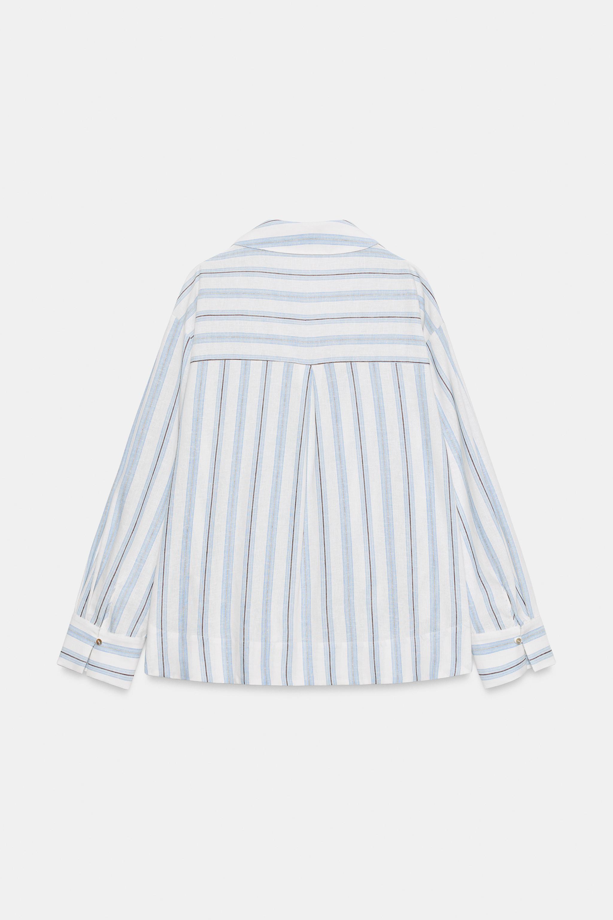 STRIPED PRINT BLOUSE